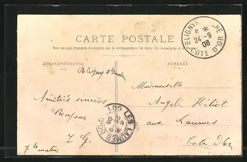 AK Bligny-sur-Ouche, Vue generale