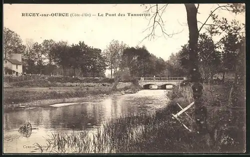 AK Recey-sur-Ource, Le Pont des Tanneries