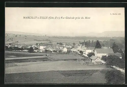 AK Marcilly-sur-Tille, Vue Générale prise du Mont