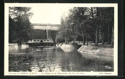 AK Lac de Pont, La Digue et la Promenade