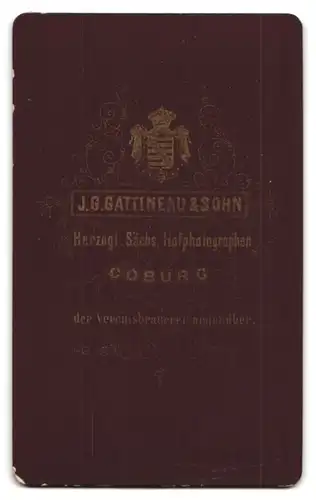 Fotografie J. G. Gattineau & Sohn, Coburg, Junge mit Pomade im Haar