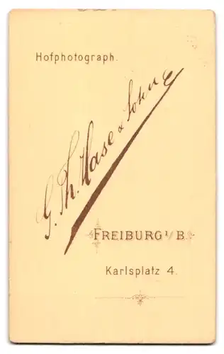 Fotografie G. Th. Hase & Sohn, Freiburg / Breisgau, Karlsplatz 4, Betagter Herr mit Rauschebart