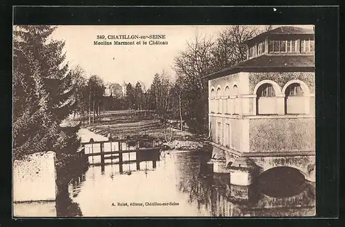 AK Chatillon-sur-Seine, Moulins Marmont et le Chateau