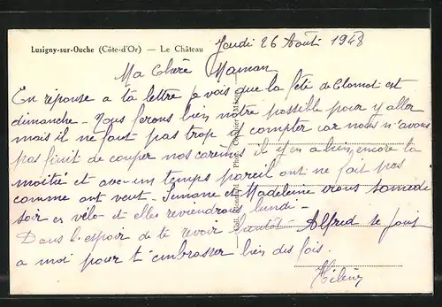 AK Lusigny-sur-Ouche, Le Chateau