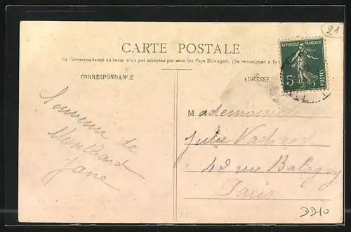 AK Montbard, Les Bords de la Brenne vus du Pont