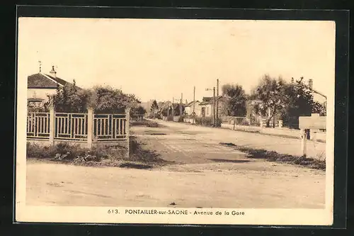 AK Pontailler-s-Saone, Avenue de la Gare