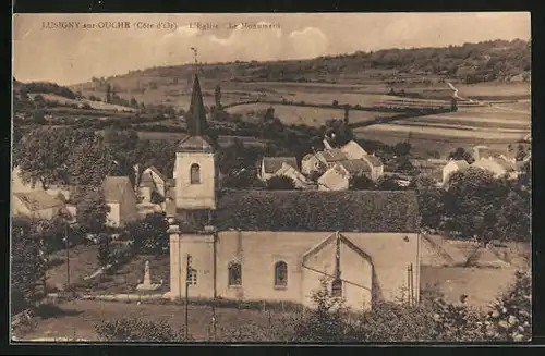AK Lusigny-sur-Ouche, L`Église, Le Monument