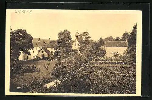 AK Lugny, La Chapelle et un coin du Parc