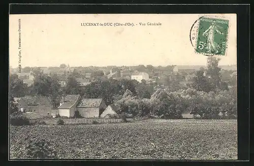 AK Lucenay-le-Duc, Vue Générale