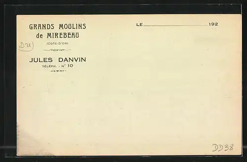 AK Mirebeau, Grands Moulins Jules Danvin