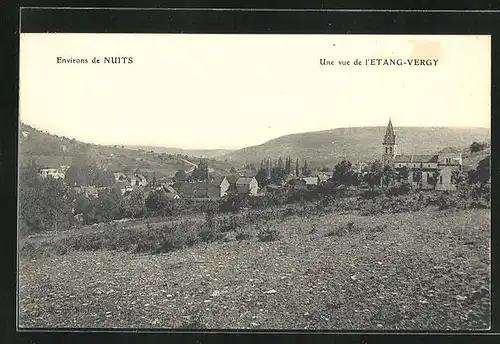 AK L`Étang-Vergy, Totalansicht der Ortschaft