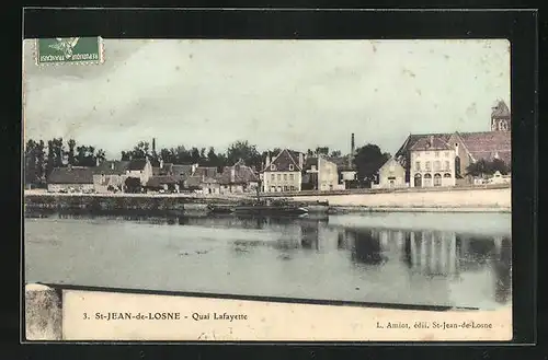 AK Saint-Jean-de-Losne, Quai Lafayette