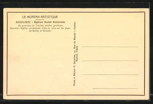AK Saulieu, Eglise Saint Saturnin
