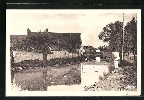 AK Saint-Julien-Clénay, le Pont sur la Norge