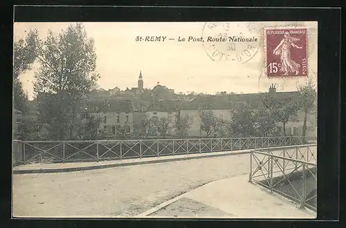 AK Saint-Remy, le Pont, Route Nationale