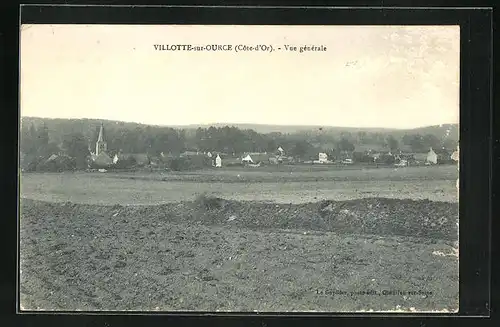AK Villotte-sur-Ource, Vue générale
