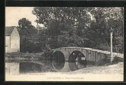 AK Les Laumes, Vieux Pont Romain