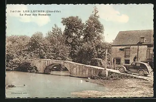 AK Les Laumes, le Pont des Romains