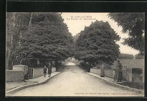 AK Les Laumes, la Route de Montbard