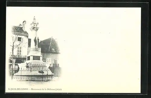 AK Saint-Jean-de-Losne, Monument de la Défense