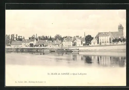 AK Saint-Jean-de-Losne, Quai Lafayette
