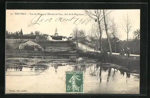 AK Rouvray, Vue de l`Etang et l`Entree du Pays