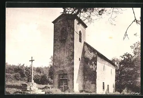 AK Saint-Pierre-en-Vaux, Eglise du XIIe siècle où la Soer de Bréchard fut baptisée en 1580