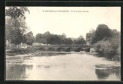 AK St-Maurice-sur-Vingeanne, Le Pont vue amont