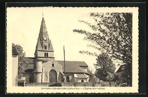 AK Savigny-les-Beaune, L`Eglise (XVe siecle)