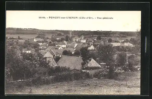 AK Poncey-sur-l`Ignon, Vue Generale