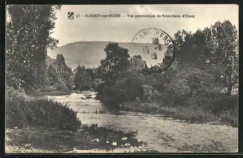 AK Fleurey-sur-Ouche, Vue panoramique de Notre-Dame d`Étang