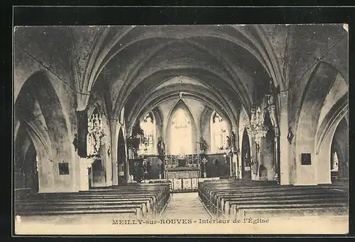 AK Meilly-sur-Rouves, Interieur de l`Eglise