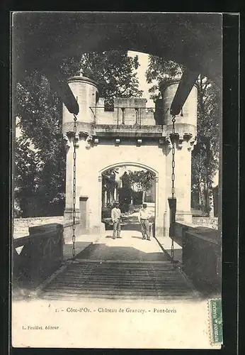 AK Grancey-le-Chateau, Pont-Levis