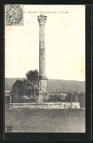 AK Cussy-la-Colonne, Monument gallo-romain