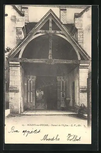 AK Bligny-sur-Ouche, Portail de l`Eglise