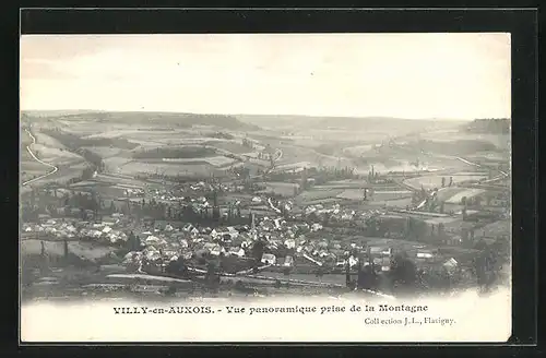 AK Villy-en-Auxois, Vue panoramique prise de la Montagne