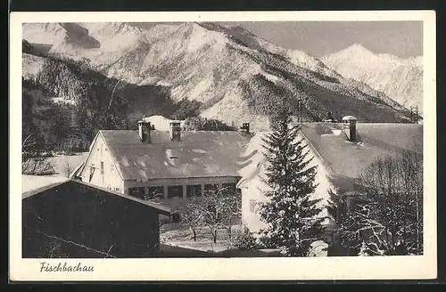 AK Fischbachau, Blick auf den Berg