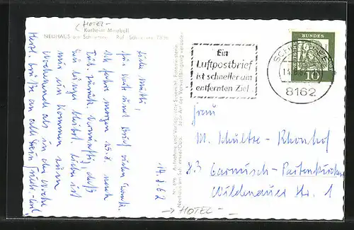AK Neuhaus / Schliersee, Hotel Kurheim Mirabell am Schliersee