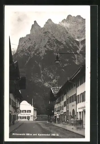 AK Mittenwald, Blick auf das Karwendel