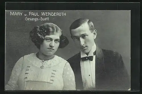 AK Mary und Paul Wenderoth, Gesangs-Duett