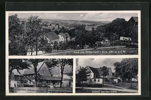 AK Röthenbach i. Erzg., Gasthaus und Landheim