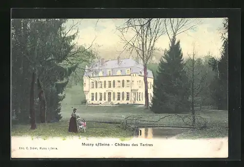 AK Mussy-sur-Seine, Château des Tertres