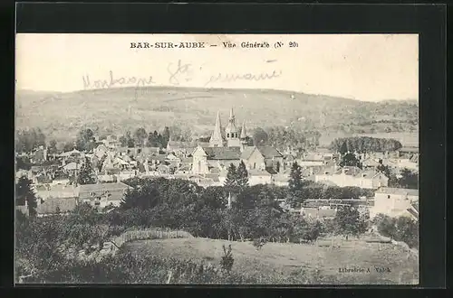 AK Bar-sur-Aube, Vue generale