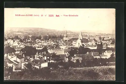 AK Bar-sur-Aube, Vue generale