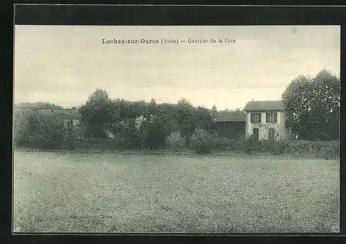 AK Loches-sur-Ource, Quartier de la Gare