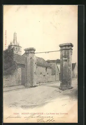 AK Mussy-sur-Seine, La Porte des Corvées