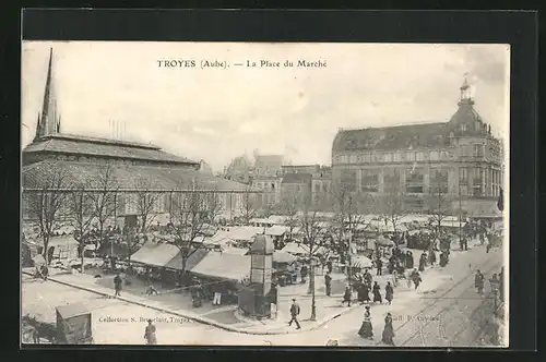 AK Troyes, La Place du Marché