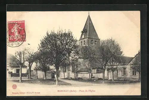 AK Marcilly, Place de l`Église