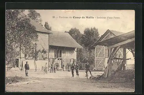 AK Mailly-de-Camp, Intérieur d`unne Ferme