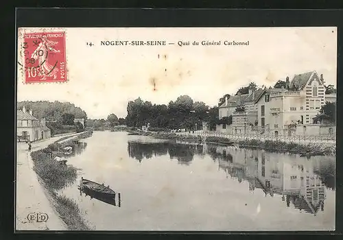 AK Nogent-sur-Seine, Quai du Général Carbonnel